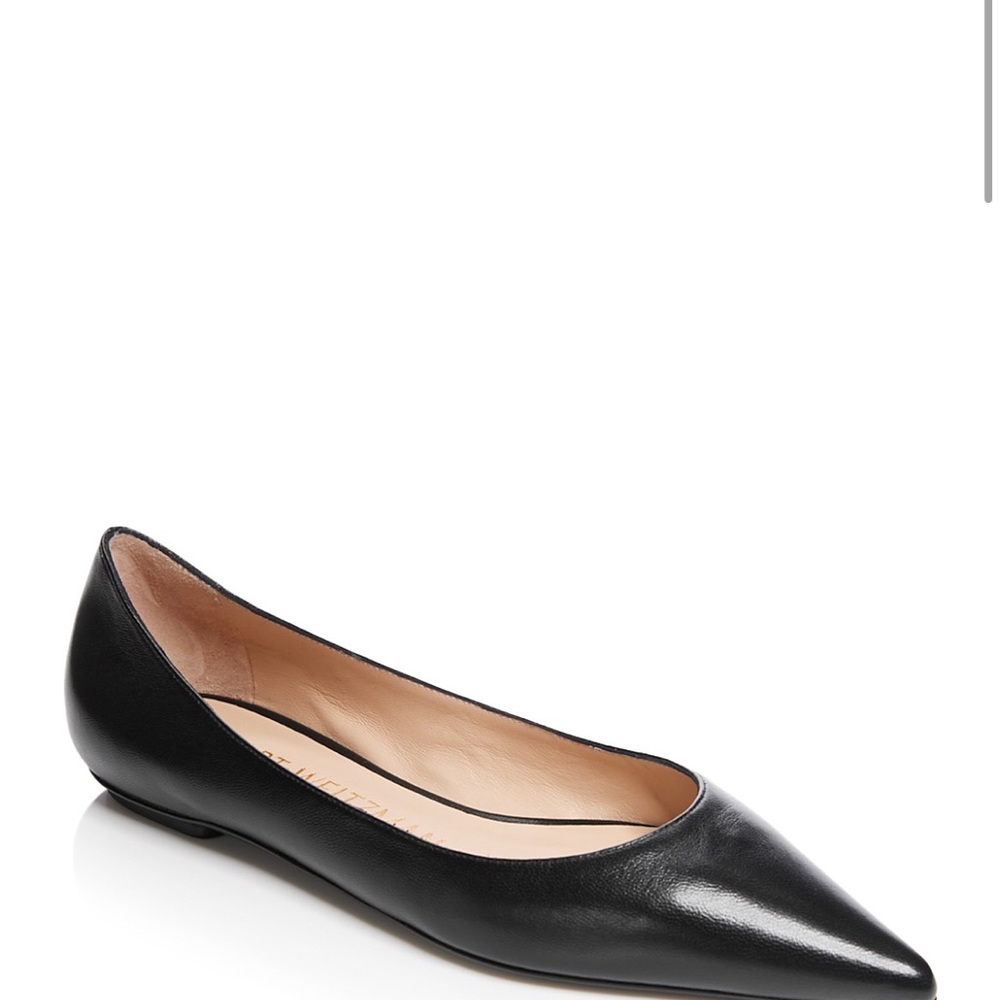 Stuart Weitzman Women's Emilia Slip On Pointed Toe Flats